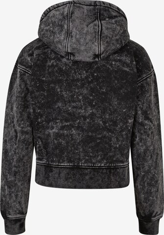 Urban Classics Zip-Up Hoodie in Black