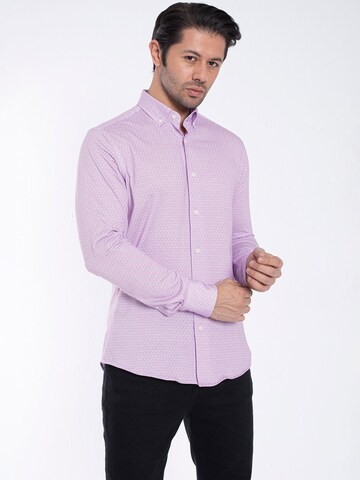 By Diess CollectionRegular Fit Košulja - ljubičasta boja: prednji dio