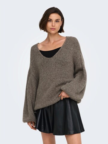 JDY Pullover 'JDYDINEA' in Braun: Vorderseite