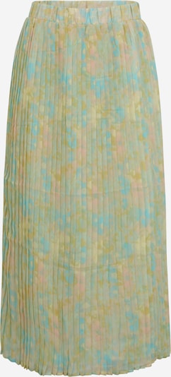 Selected Femme Tall Jupe 'GEORGIA' en bleu clair / jaune clair / poudre, Vue avec produit
