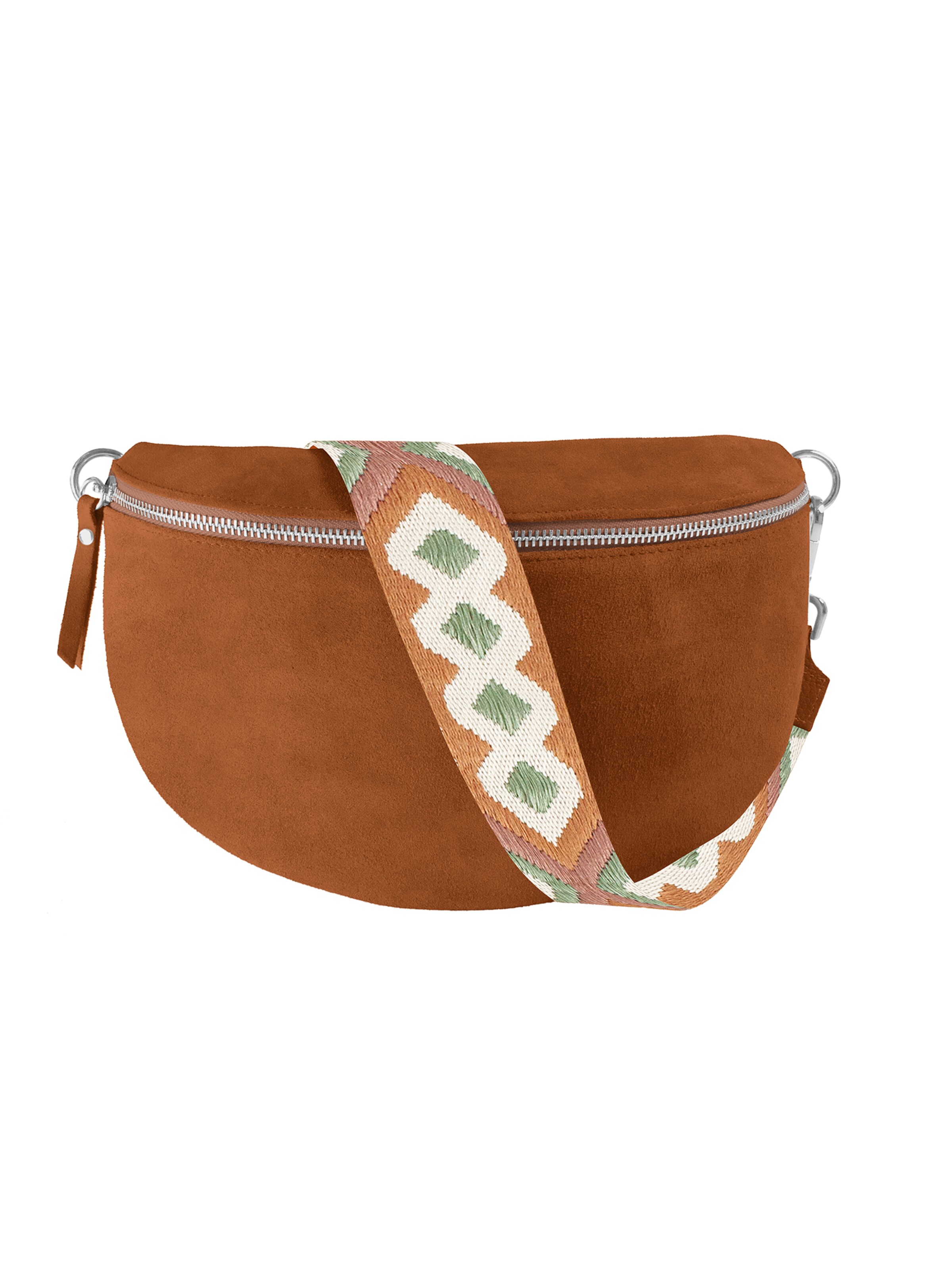 lePelou Gürteltasche 'ONDA large'‌‌‌‌ in Braun: Vorderseite