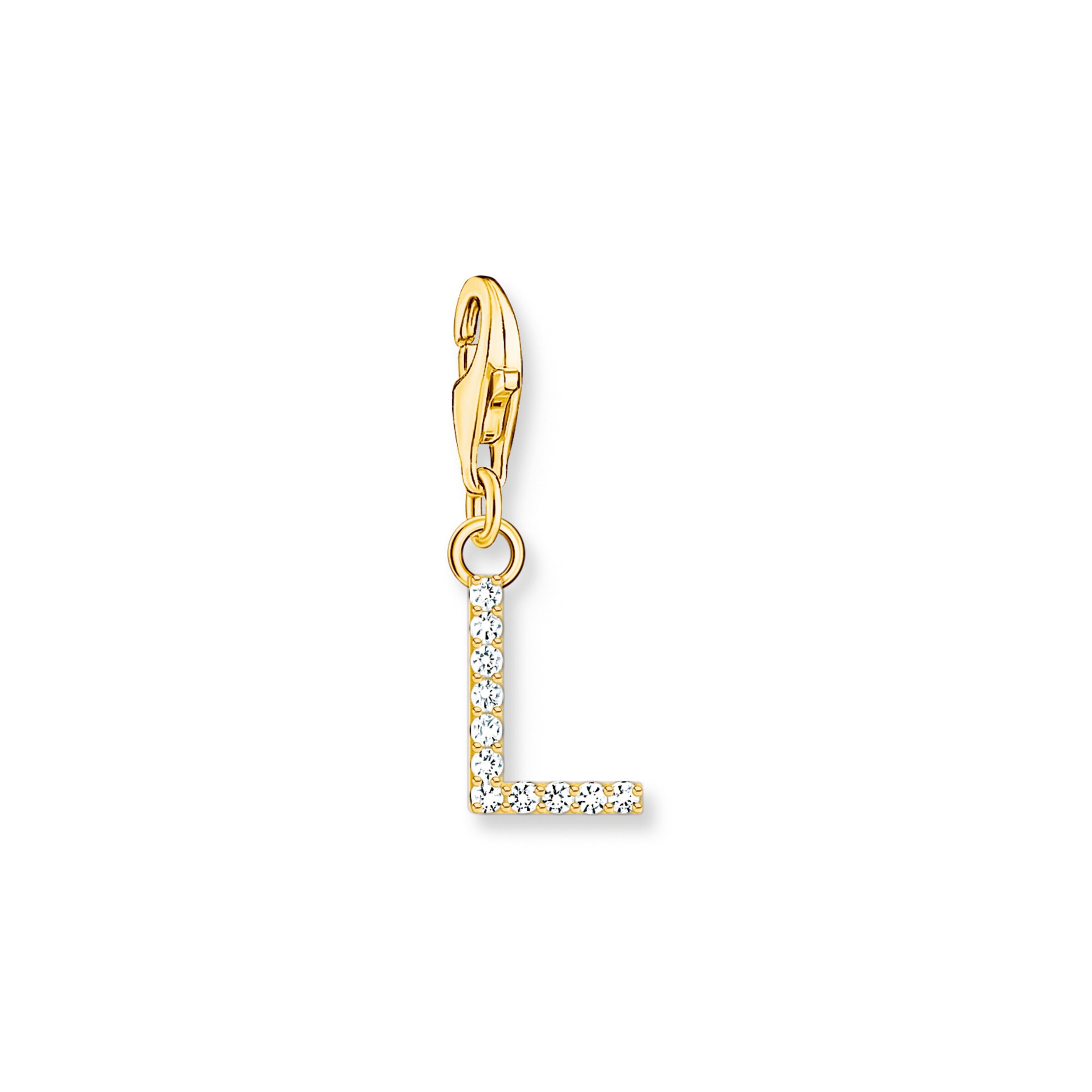 Thomas Sabo Pendant 'L' in Gold: front