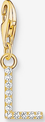 Thomas Sabo Pendant 'L' in Gold: front