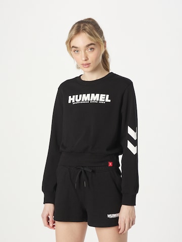 Hummel Sportsweatshirt 'Legacy' in Schwarz: predná strana