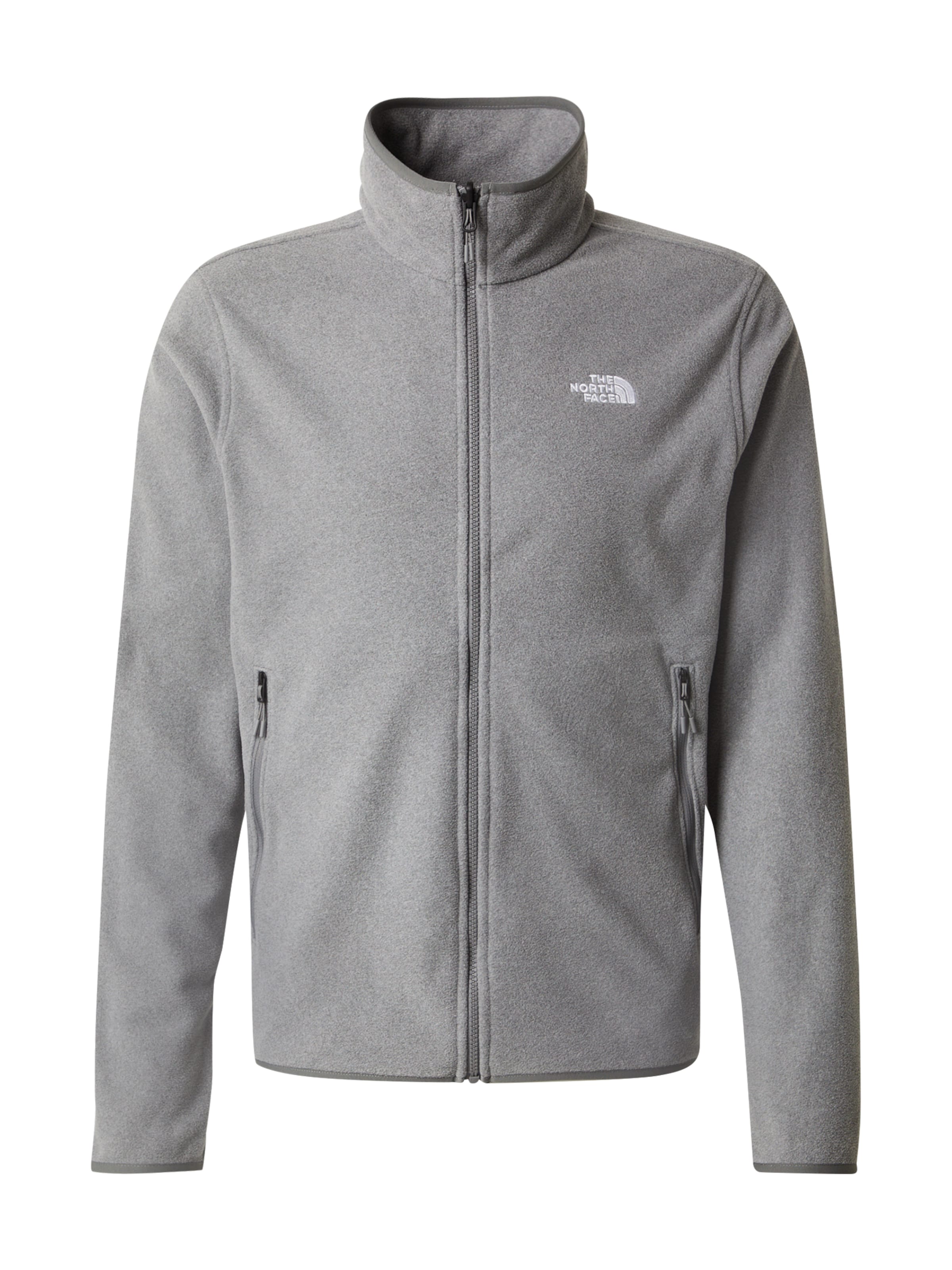 THE NORTH FACE Funktionsfleecejacke 'Glacier' in Grau: Vorderseite