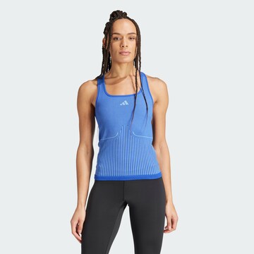 ADIDAS PERFORMANCE Sporttop 'Aero' in Blauw: voorkant