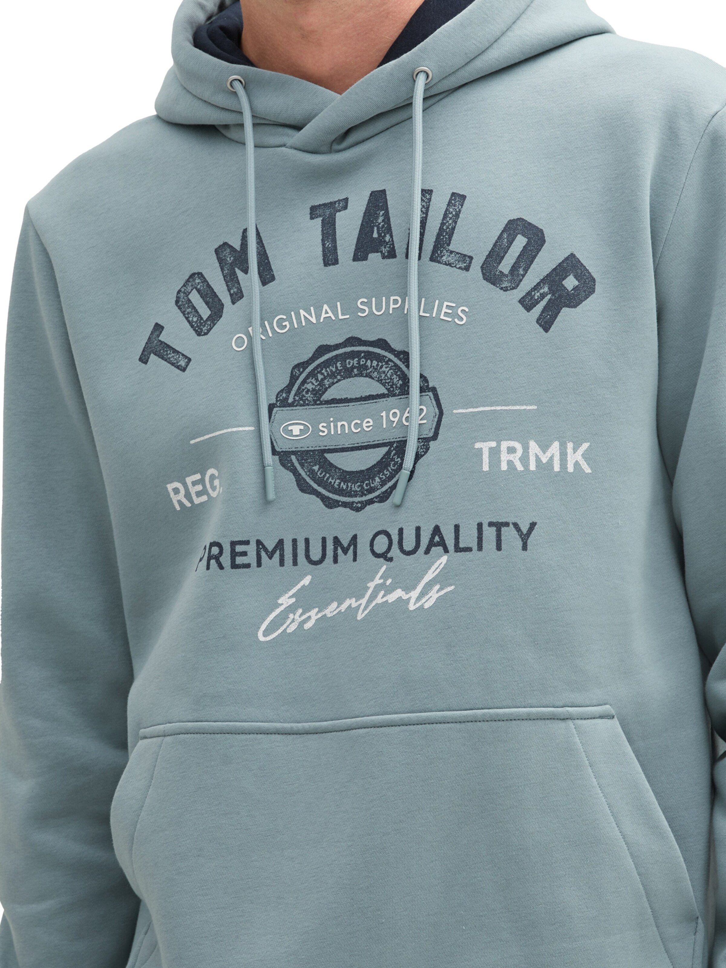TOM TAILOR Sweatshirt i blå