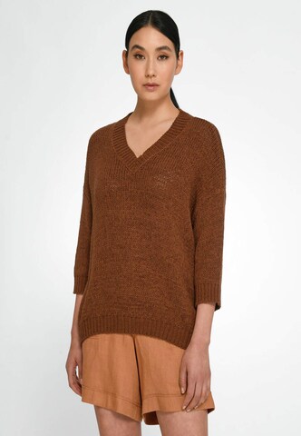 Peter Hahn Sweater in Brown: front