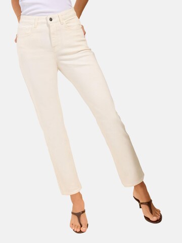 Coupe slim Jean Friends Like These en blanc : devant