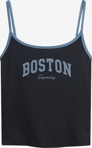 Superdry Top 'Essentials' in Grijs: voorkant