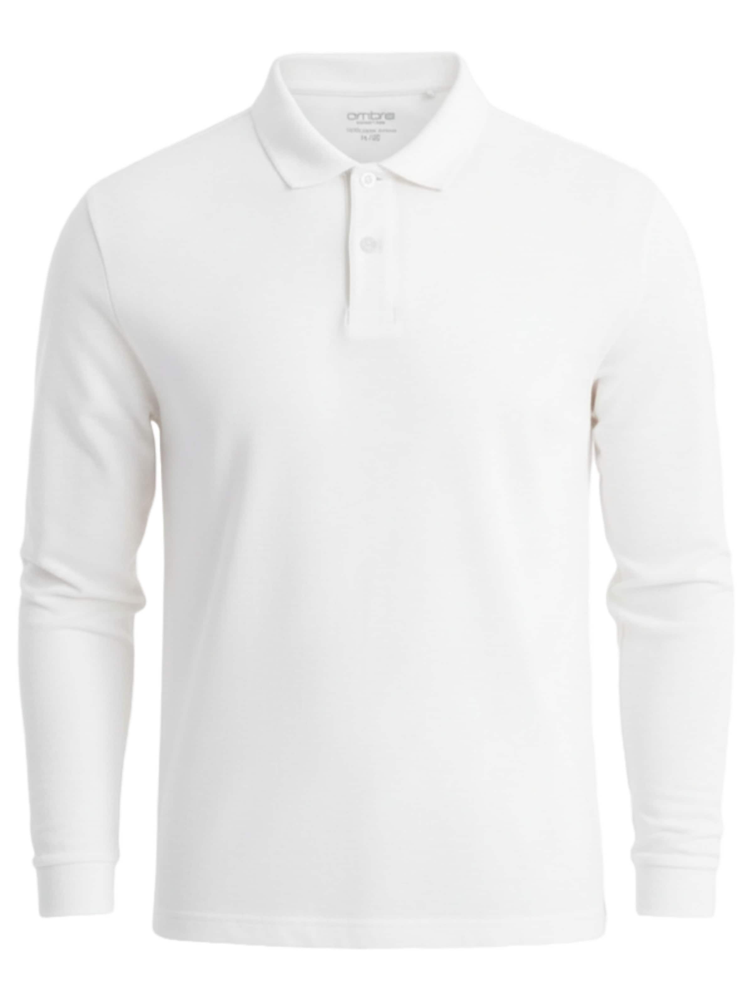 Ombre Shirt in White: front