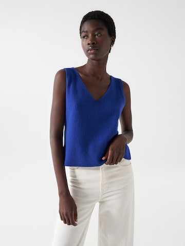 Salsa Jeans Sticktop in Blau: Vorderseite