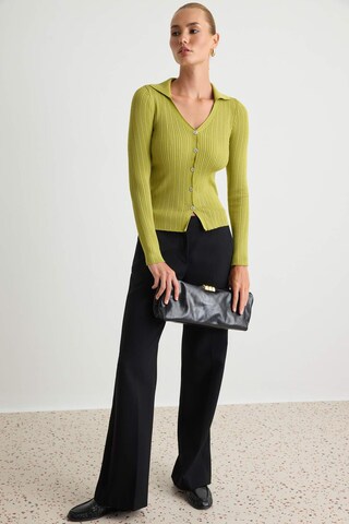 Cardigan Trendyol en vert : devant