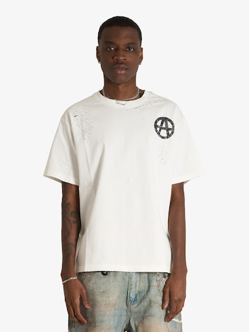 T-Shirt ACUPUNCTURE en blanc : devant