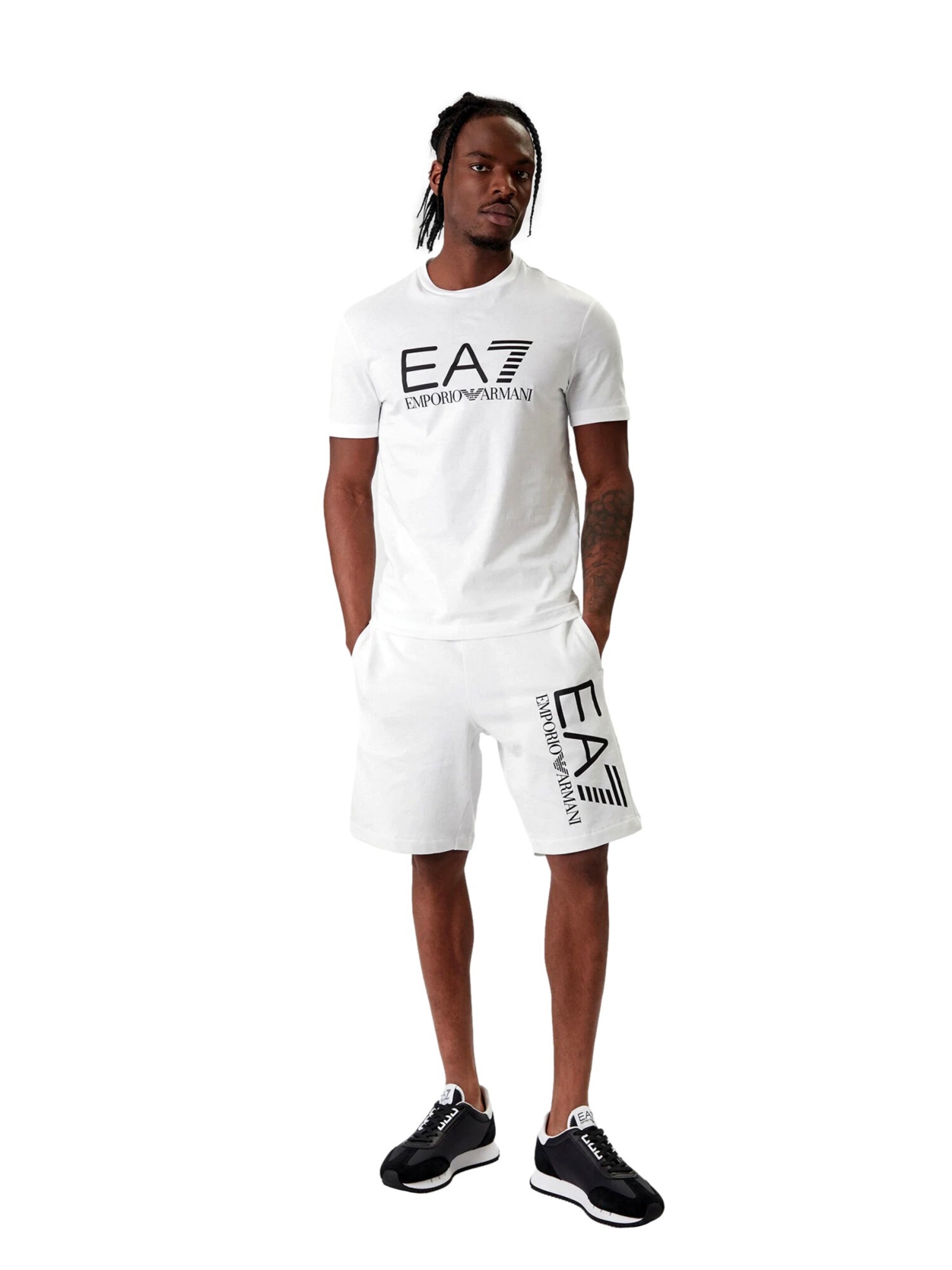 EA7 Emporio Armani regular Bukser i hvid