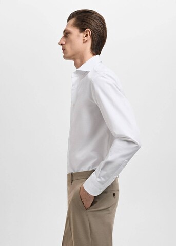 MANGO MAN Regular fit Button Up Shirt 'Alfred' in White