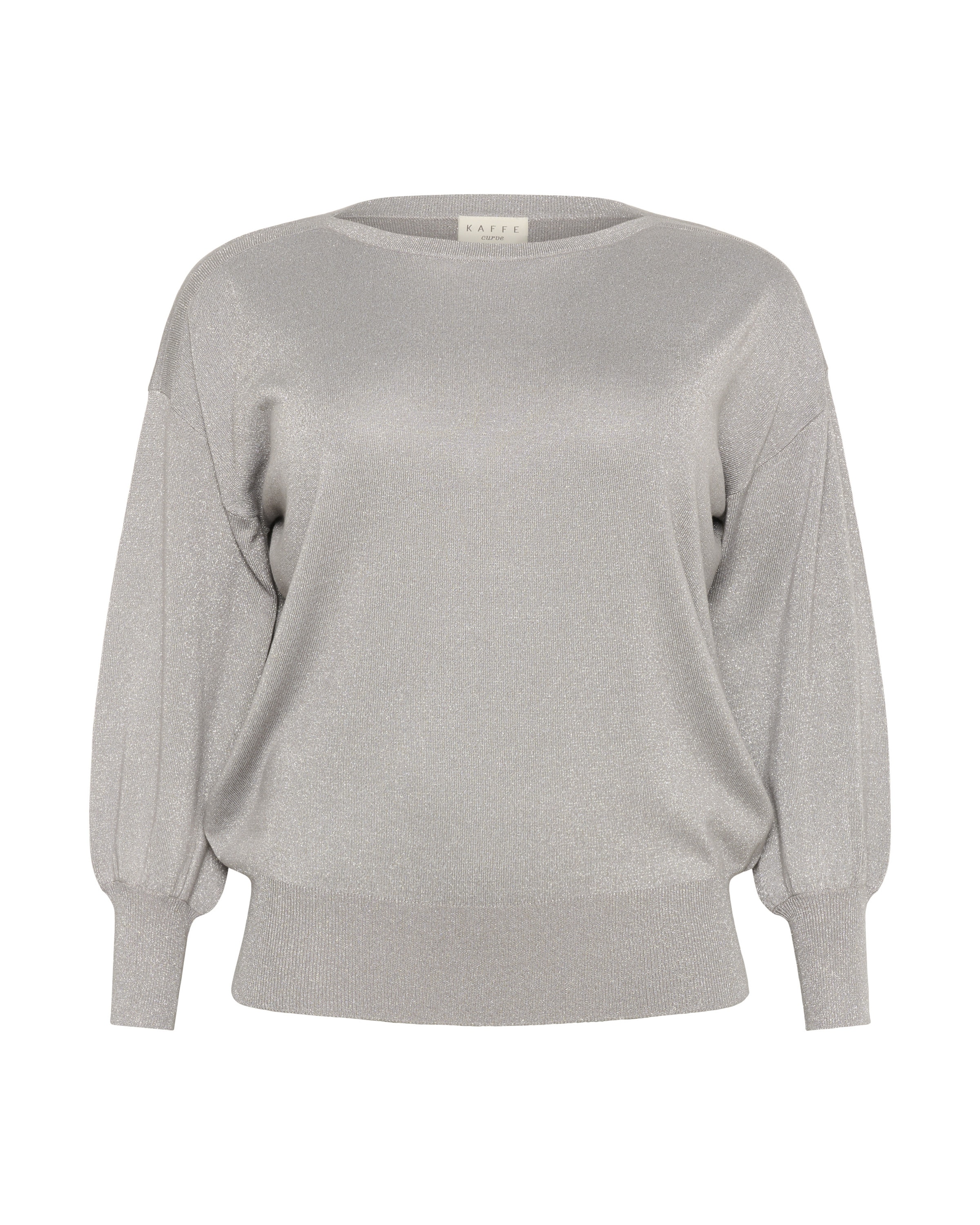 KAFFE CURVE Pullover 'KCRegitta' in Grau: Vorderseite