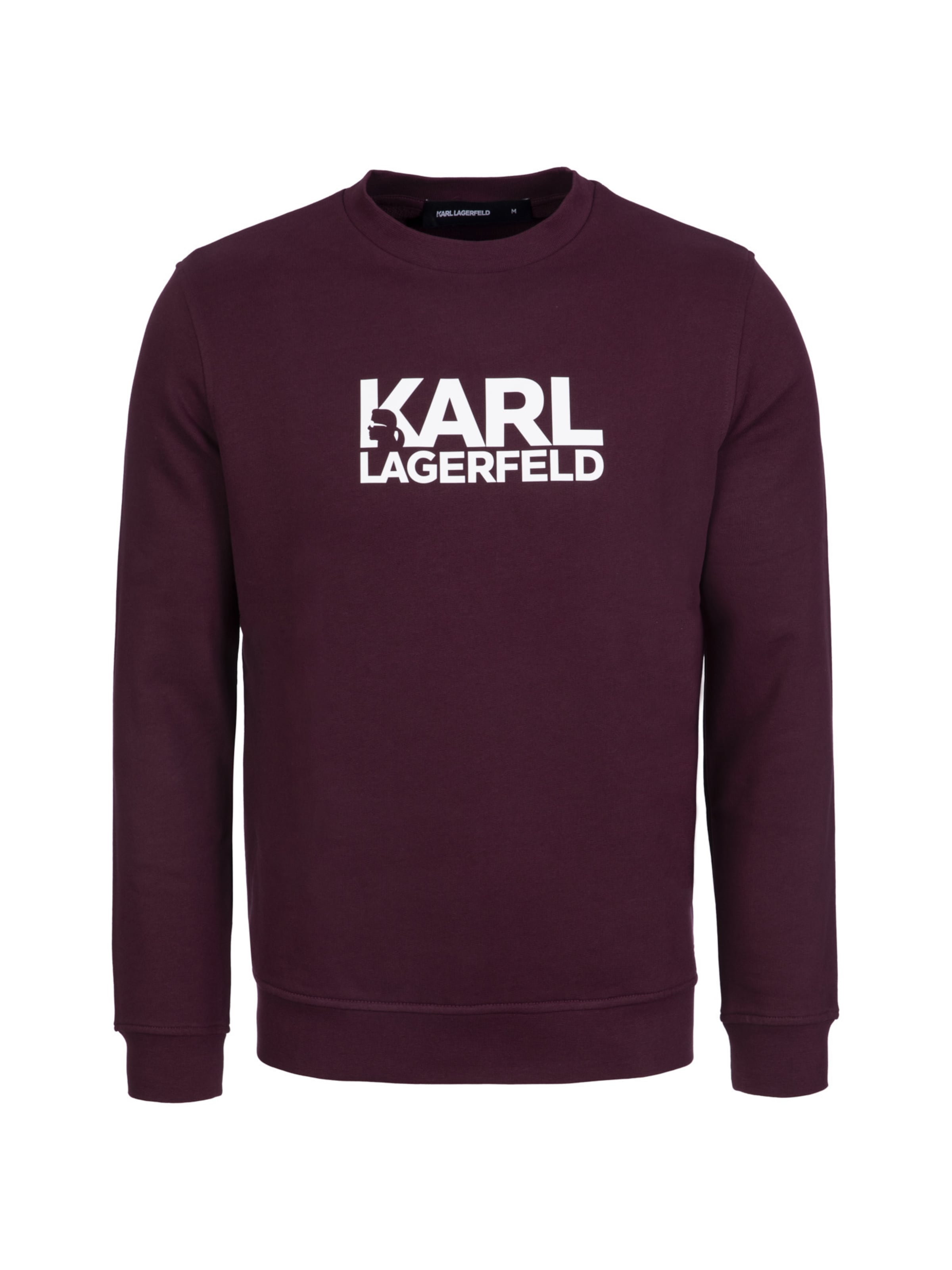 Sweat-shirt Karl Lagerfeld en rouge : devant