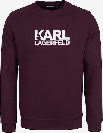 Sweat-shirt Karl Lagerfeld en rouge : devant