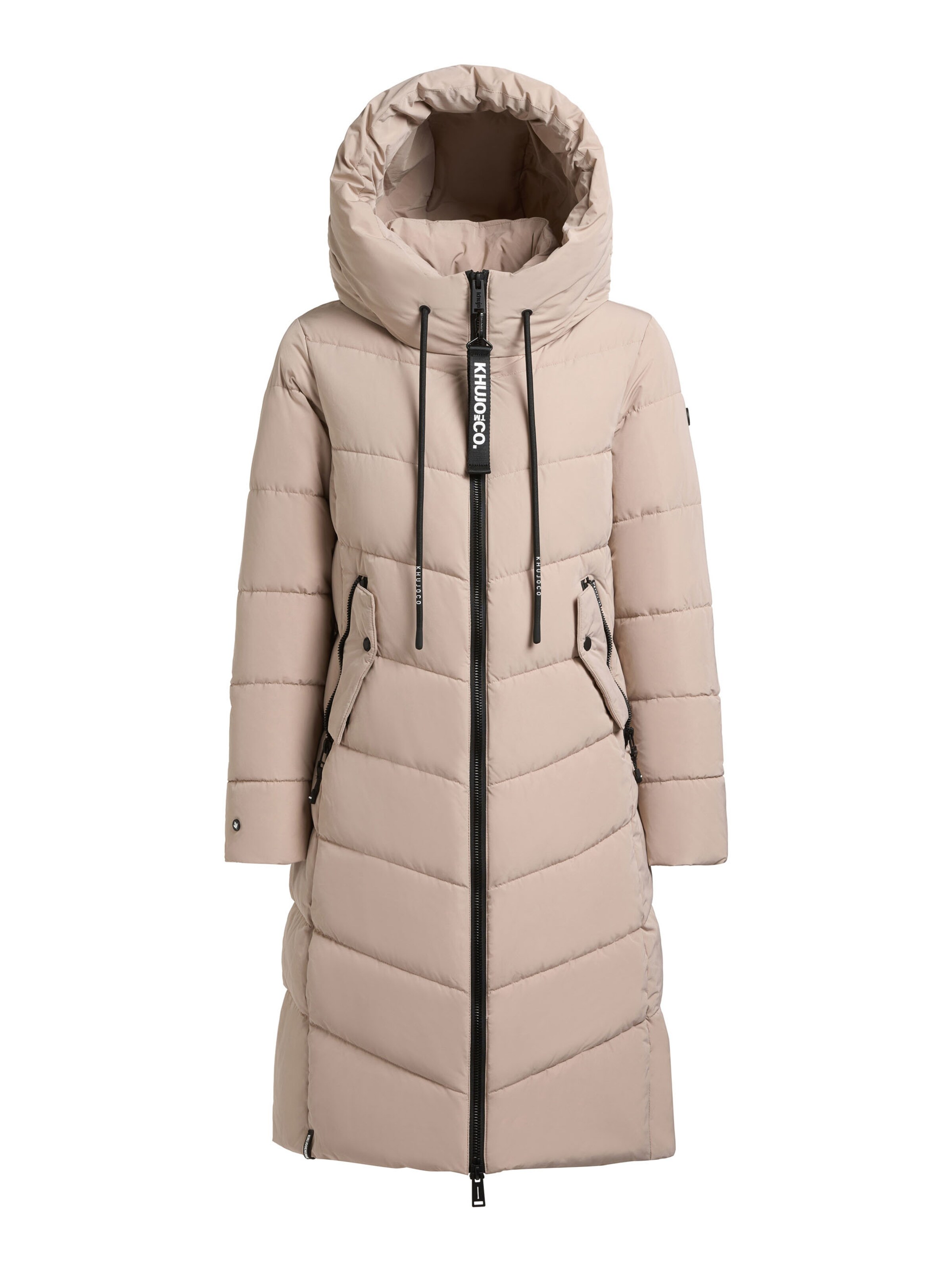 khujo Winter Coat in Beige: front