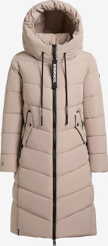 khujo Winter Coat in Beige: front