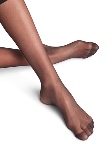 FALKE Knee High Socks 'Seidenglatt' in Black