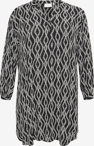 KAFFE CURVE Tunic 'Roya' in Black: front