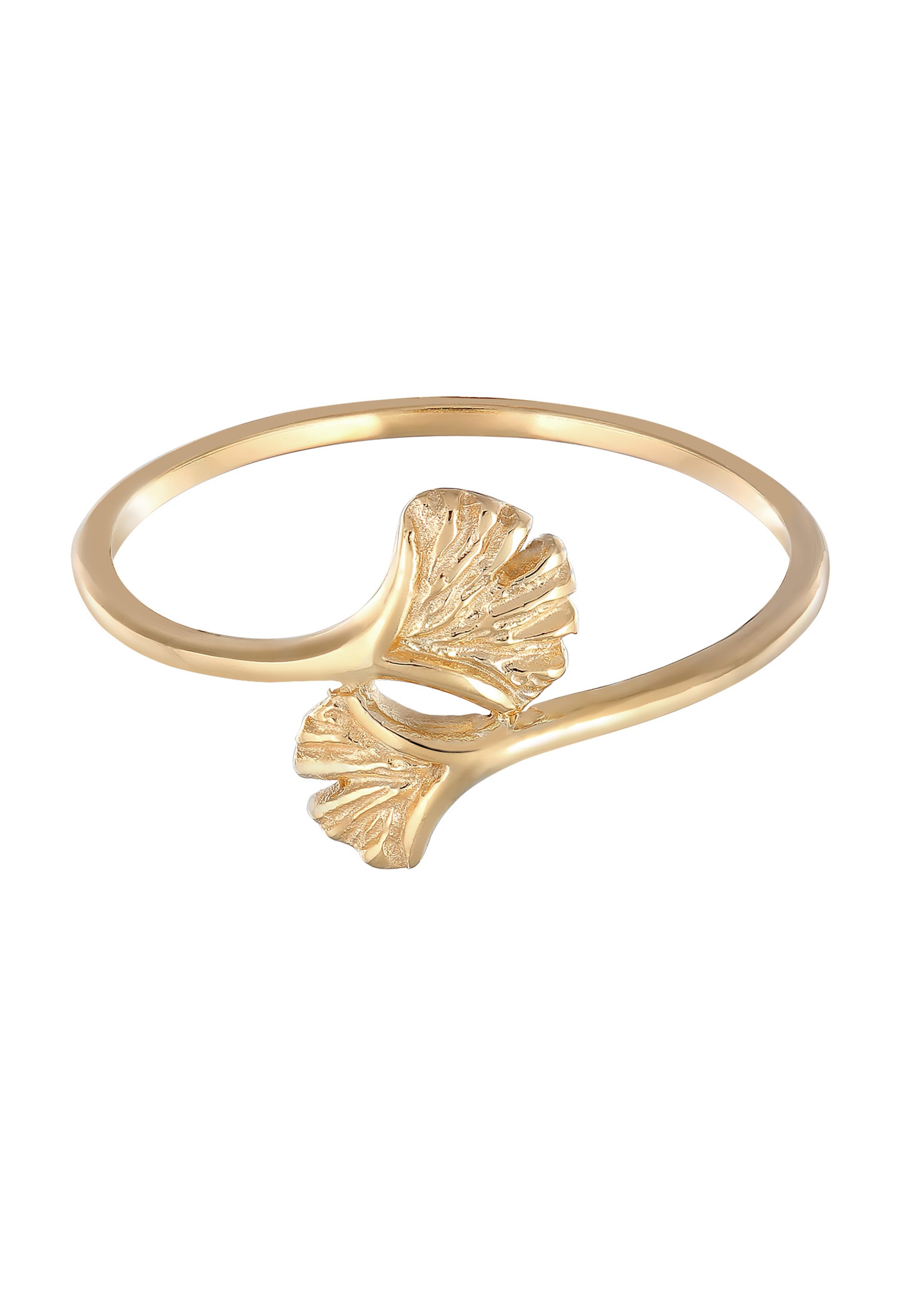 ELLI PREMIUM Ring 'Ginkgo' in Goud