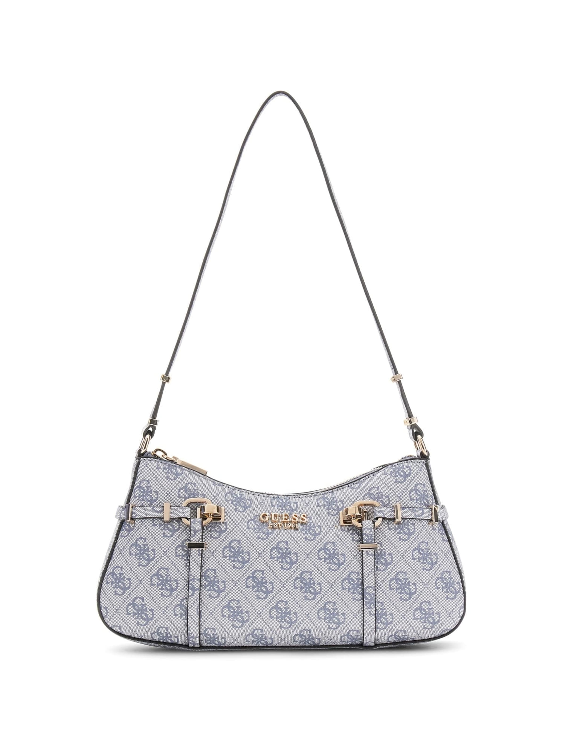 GUESS Shoulder Bag 'Leona' in Grey: front