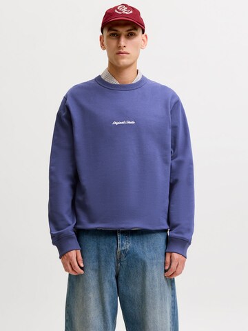 Sweat-shirt JACK & JONES en bleu : devant