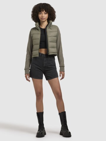 Veste mi-saison khujo en vert