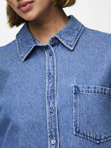 PIECES Blouse 'PCMaisie' in Blauw