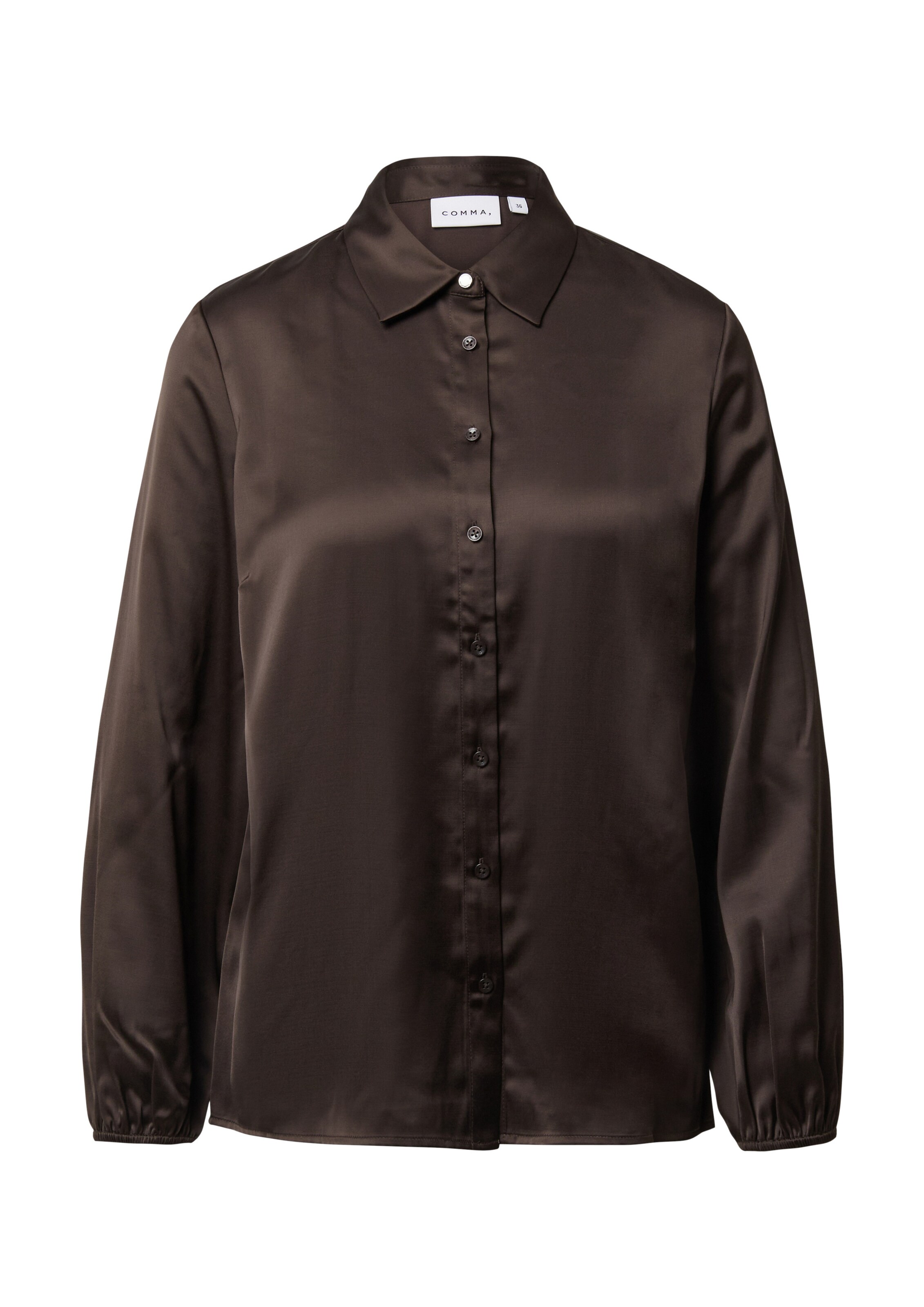COMMA Blouse in de kleur Donkerbruin, Productweergave