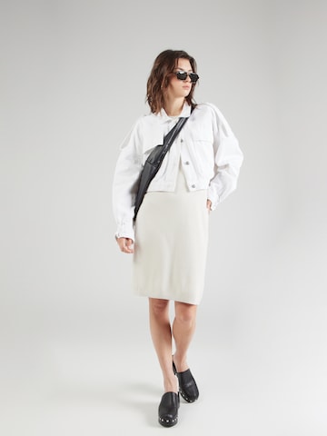 Calvin Klein Jeans Pletena obleka | bela barva