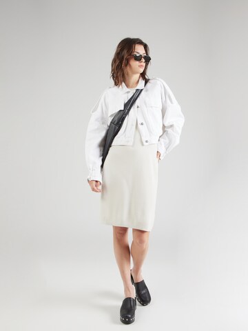 Robes en maille Calvin Klein Jeans en blanc