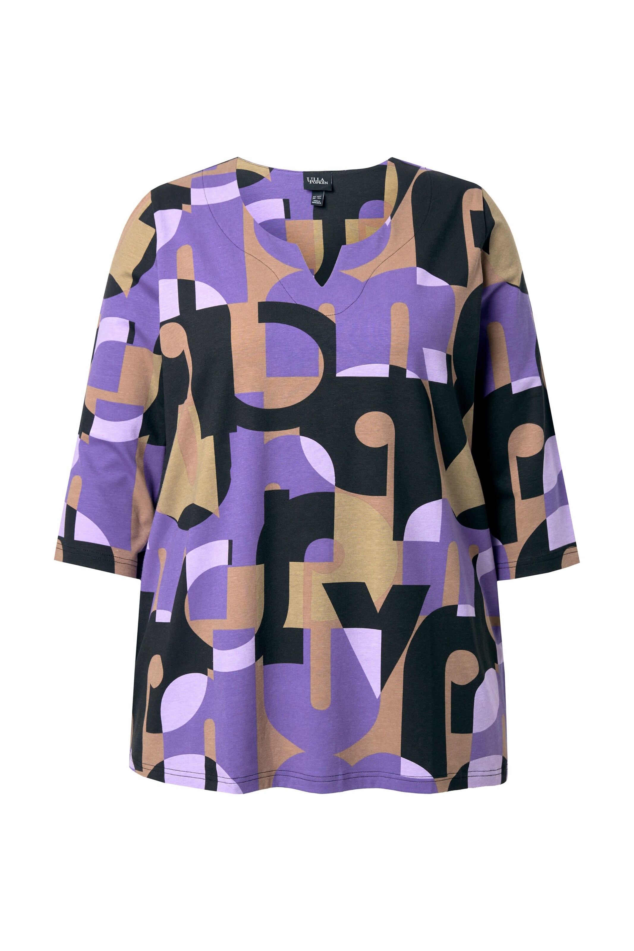 Ulla Popken Shirt in Lila: voorkant