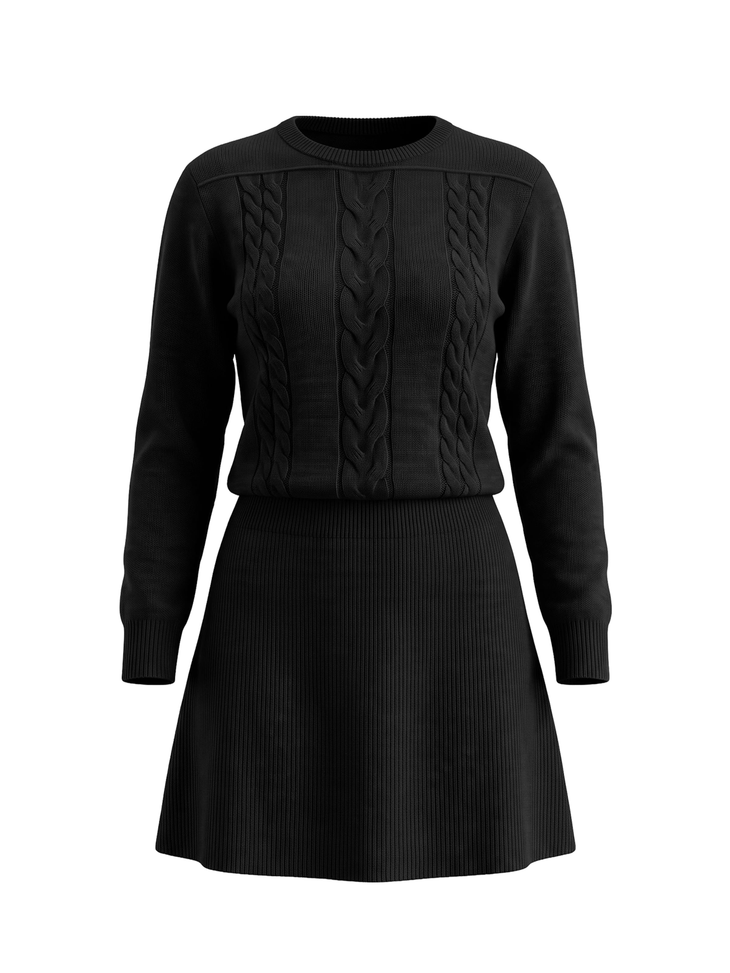 Imily Bela - Vestido de punto en negro: frente