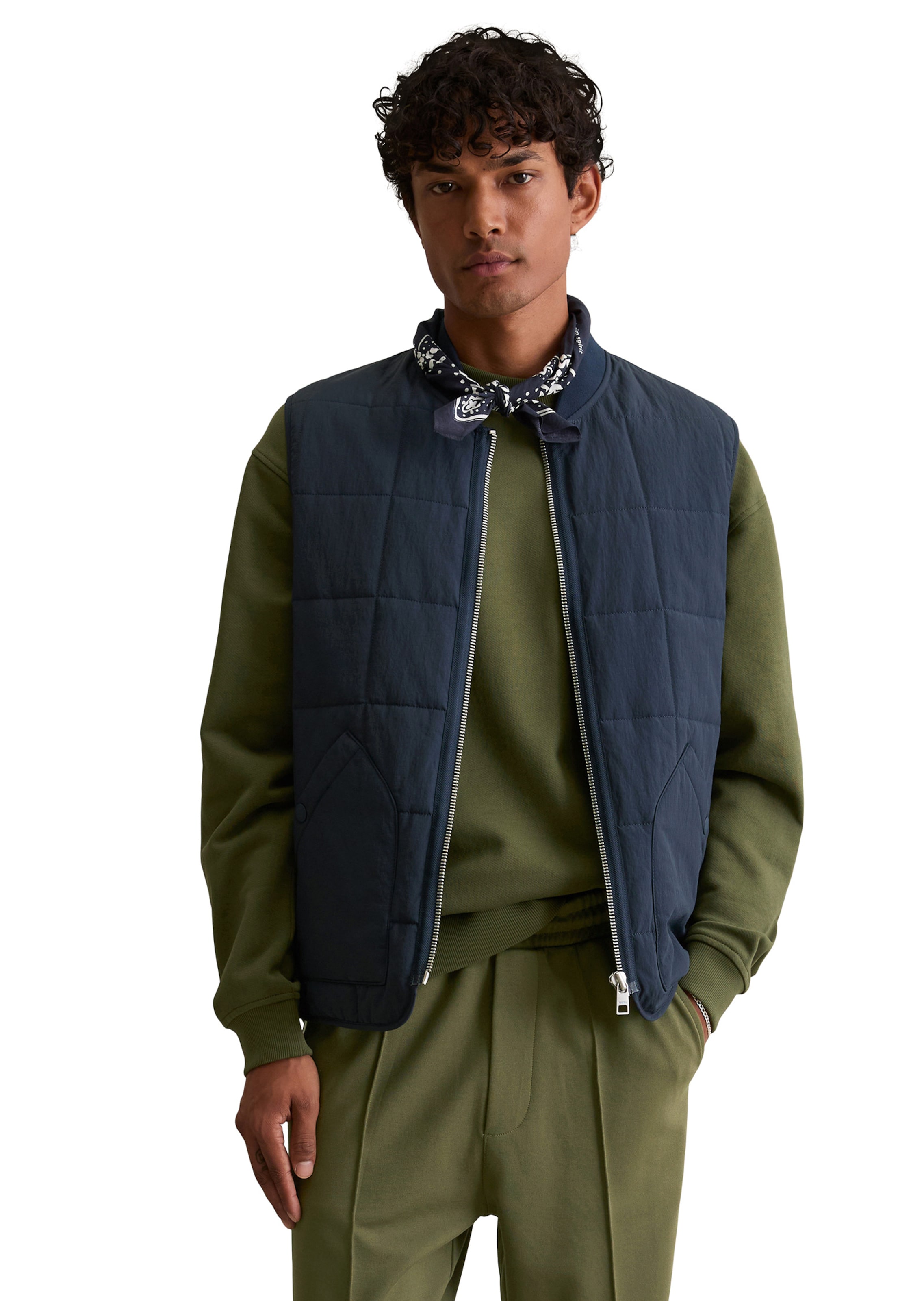 Marc O'Polo DENIM Vest in Blue: front