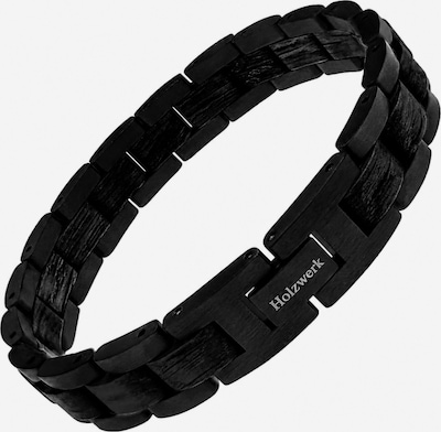 Holzwerk Armband 'BODENSEE' in 19 - 22 cm in schwarz, Produktansicht