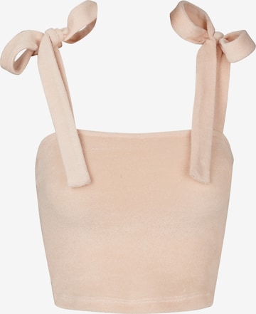 OW Collection Top 'TOWEL' in Beige: front