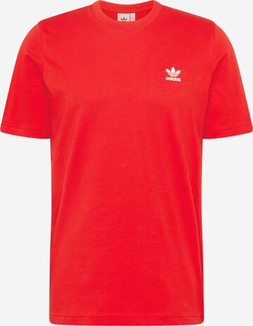 ADIDAS ORIGINALS T-shirt 'Trefoil Essentials' i röd: framsida