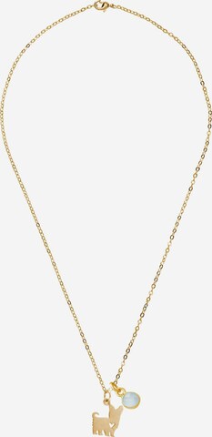 Gemshine Necklace in Gold: front