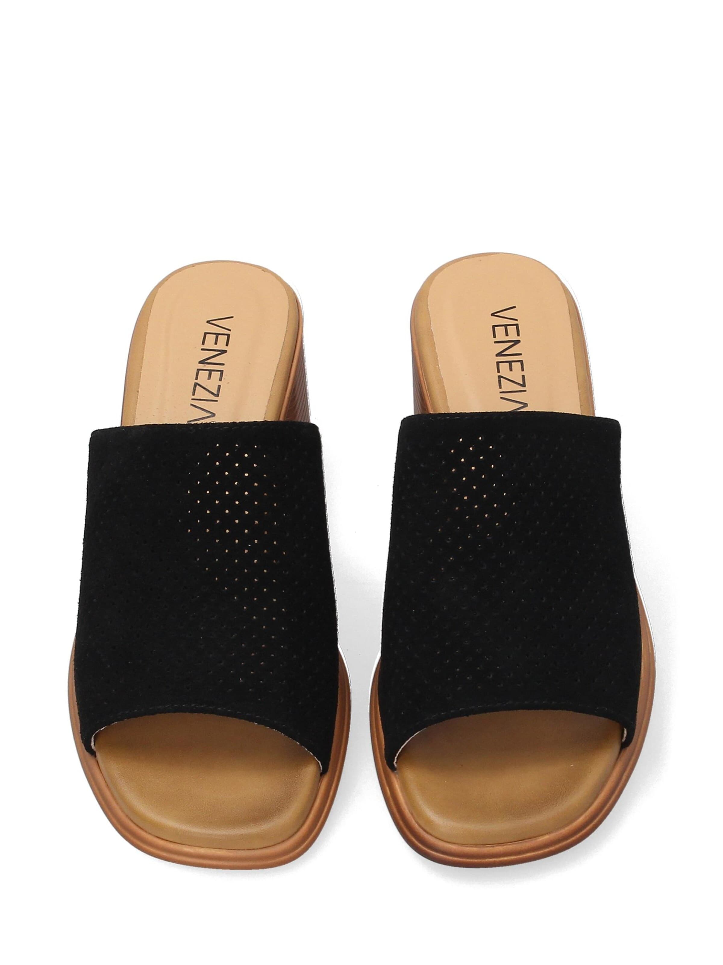 VENEZIA Mules in Black
