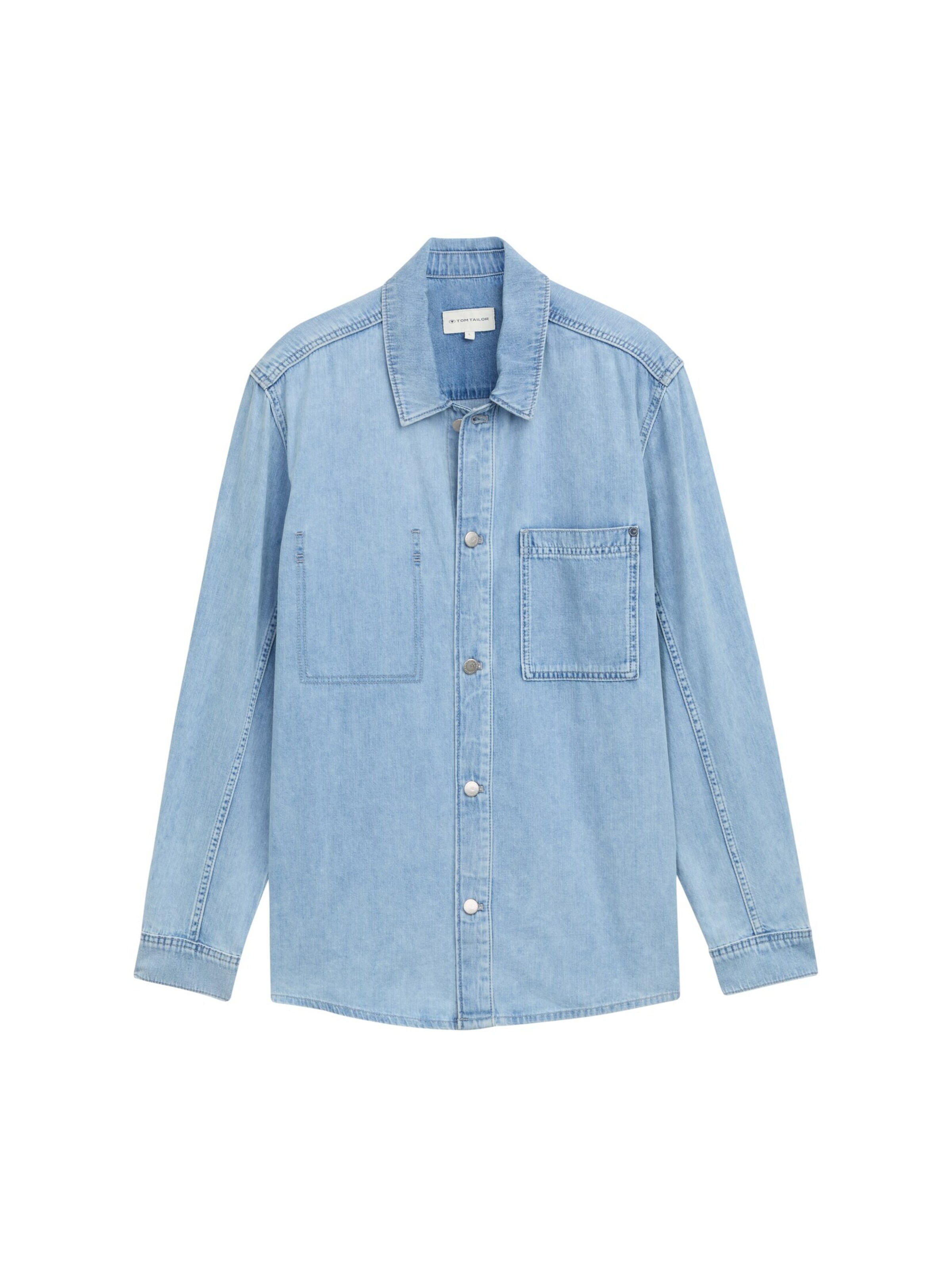 TOM TAILOR Comfort fit Overhemd in Blauw: voorkant