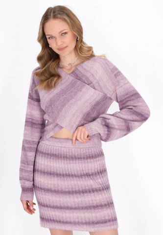 MYMO Trui 'Young Fashion' in Lila: voorkant