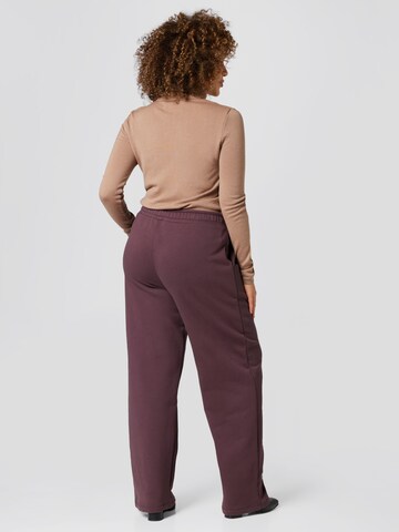 A LOT LESS Wide leg Trousers 'Evie' in Brown