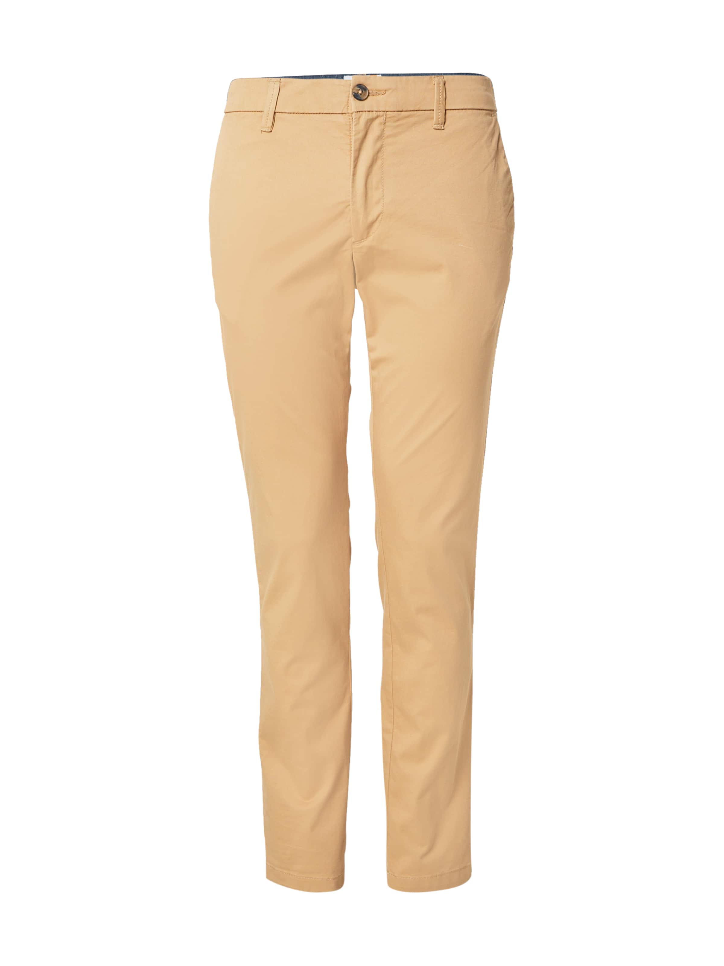 TIMBERLAND Слим фит Панталон Chino в кафяво: отпред