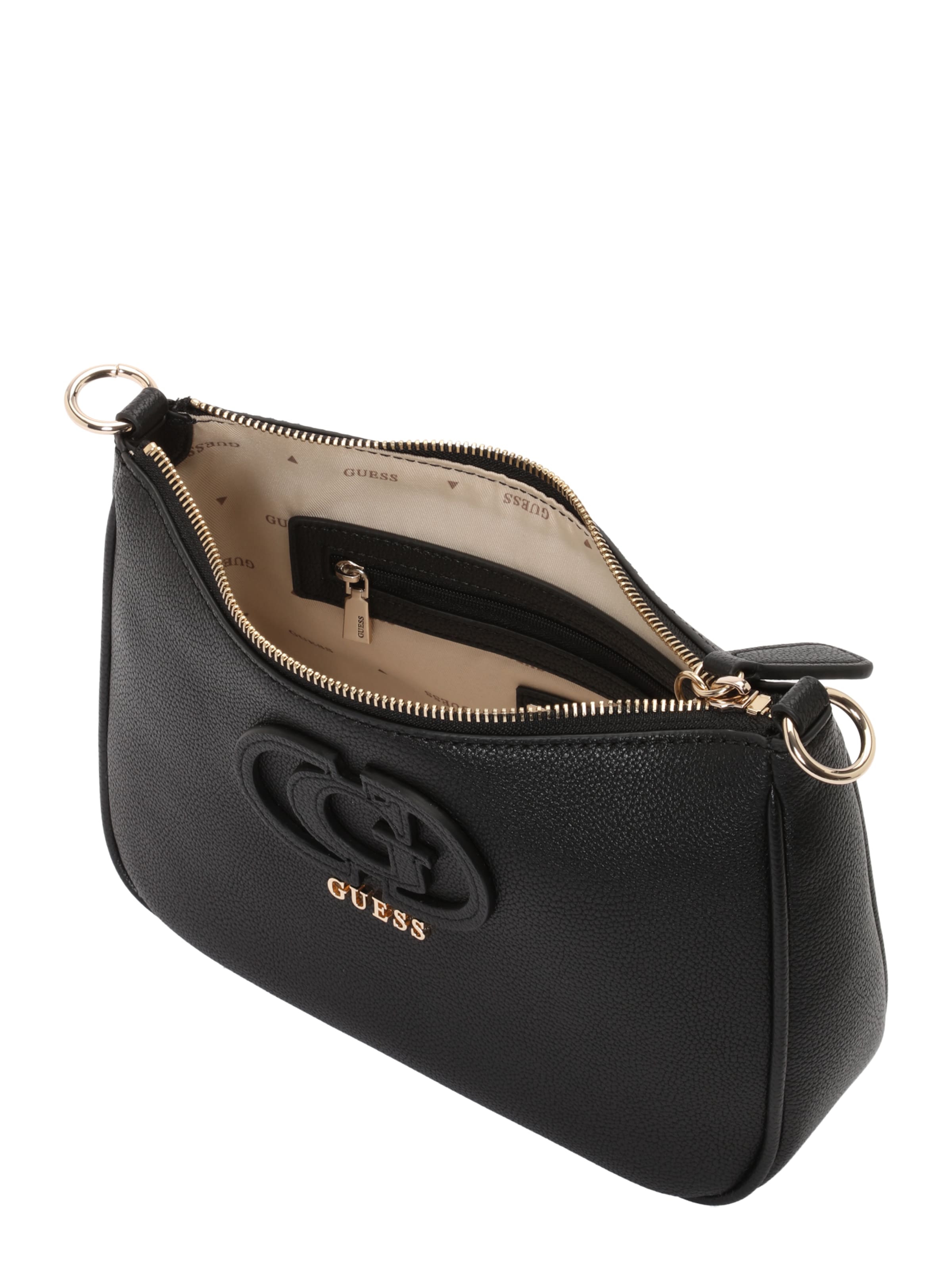 GUESS Schultertasche 'ISOLA' in Schwarz