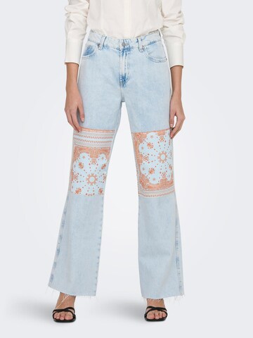 ONLY Wide leg Jeans 'Camille' in Blauw: voorkant