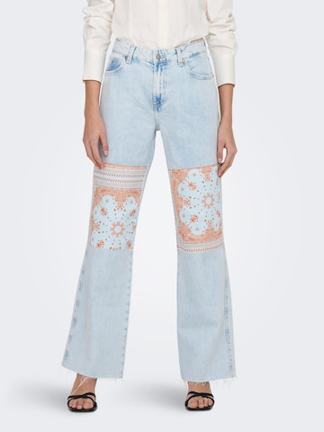 ONLY Wide Leg Jeans 'Camille' i blå: forside